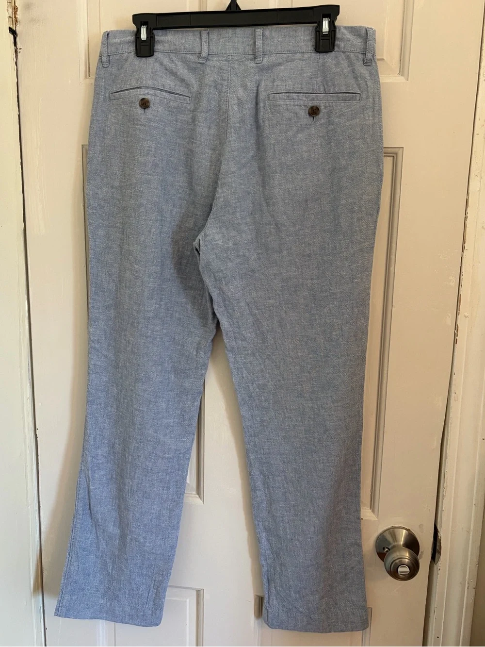 J. Crew Men's Linen Chino Pants Straight Leg Waist 31 Length 30 Light Blue